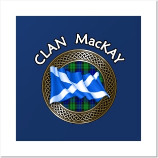 Clan MacKay Crest & Tartan Knot Posters and Art